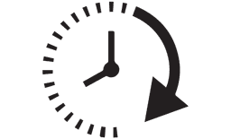 calışma süresi hesabı için saat logosu